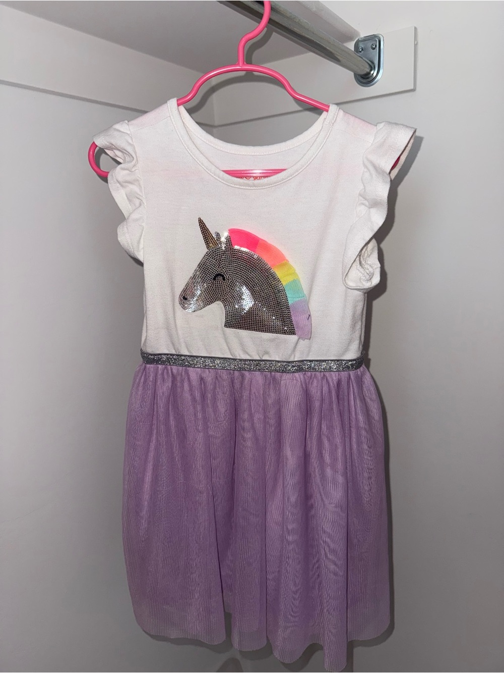 Target White & Lavender Unicorn Tulle Dress